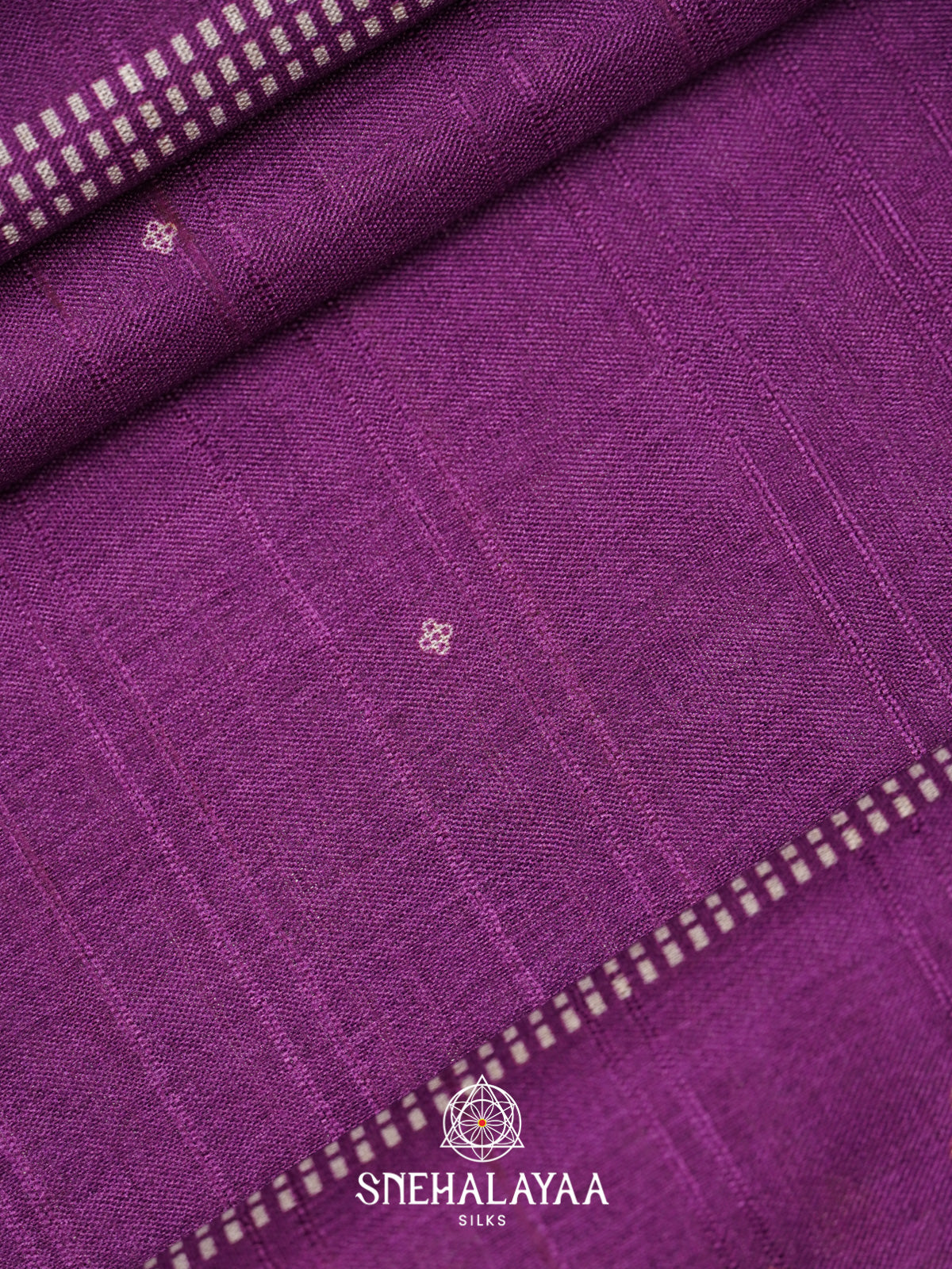Magenta Purple Tussar Saree