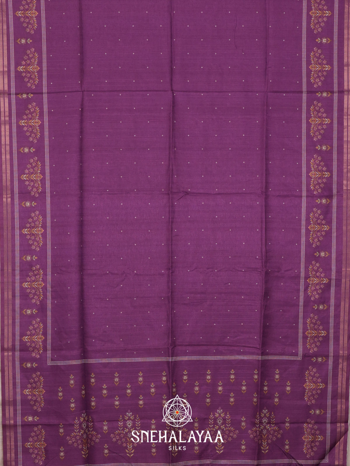Magenta Purple Tussar Saree