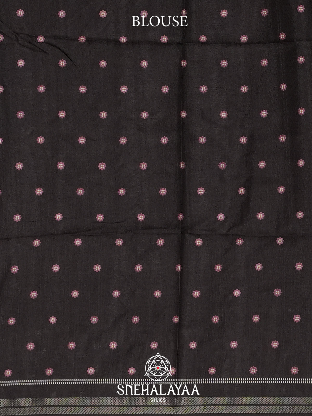 Black Tussar Saree