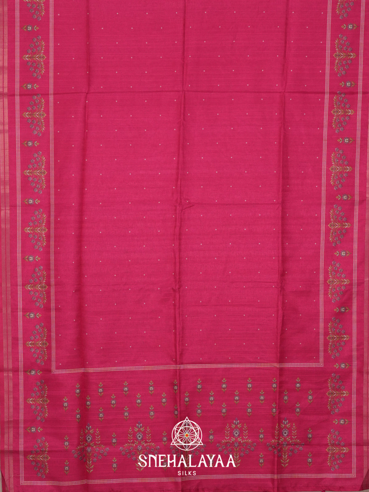 Pink Tussar Saree