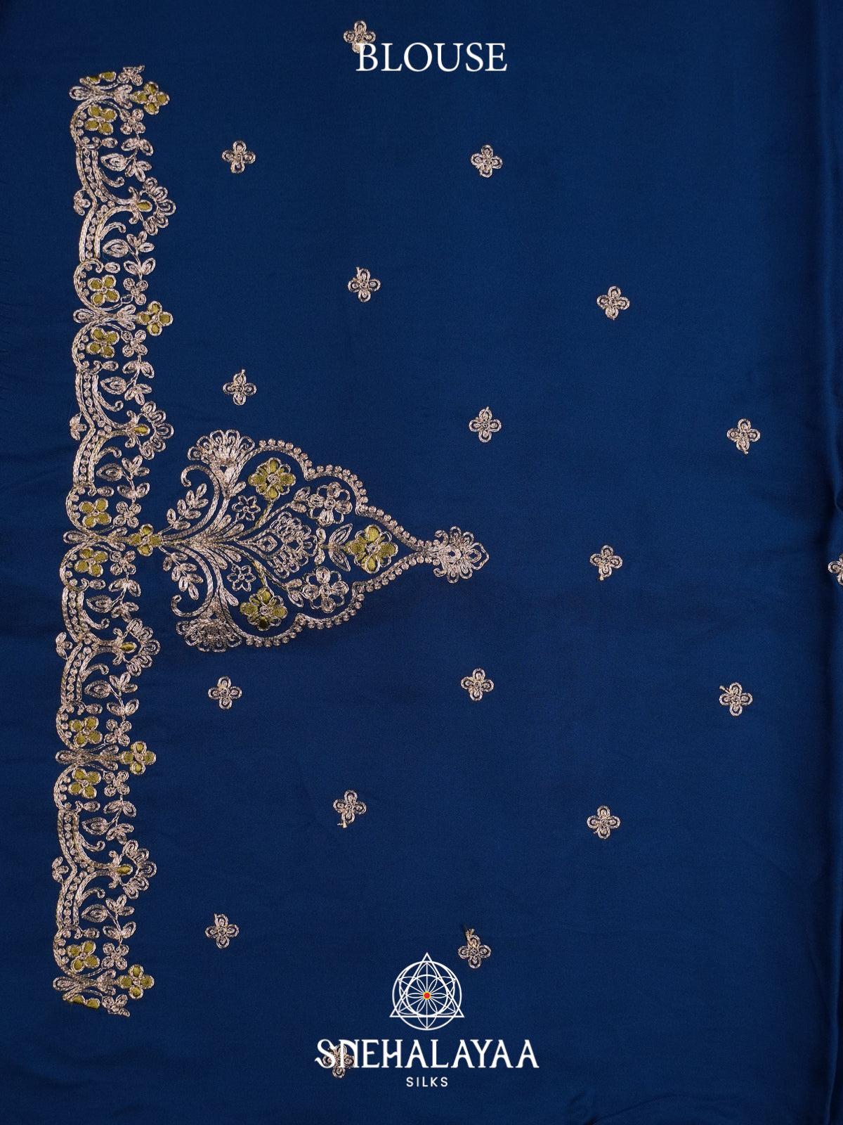Navy Blue Designer Saree