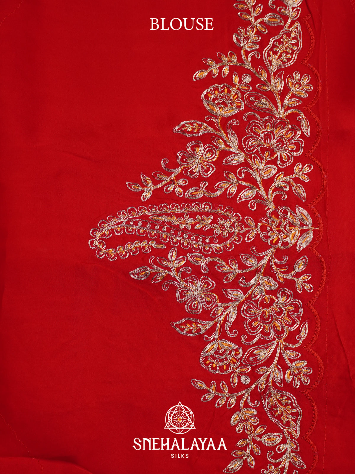 Red Designer Saree