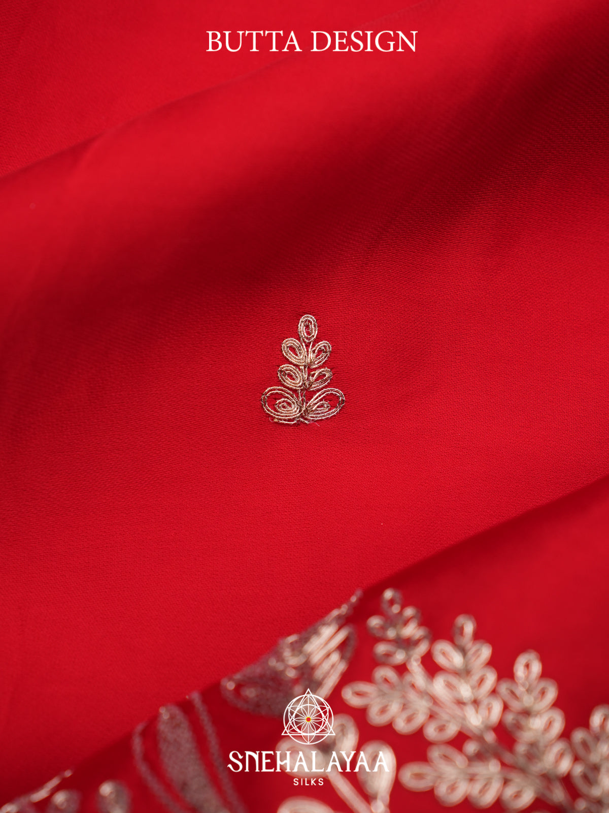 Ruby Red Designer Saree