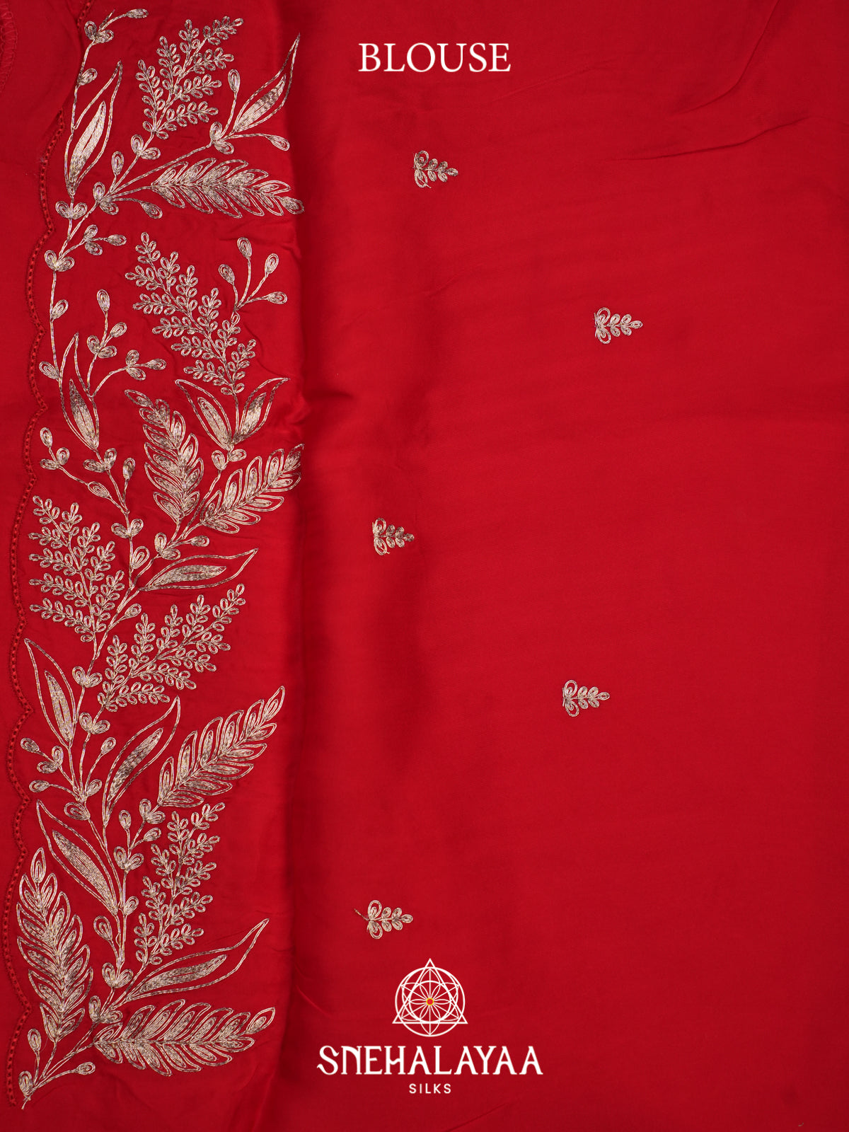 Ruby Red Designer Saree
