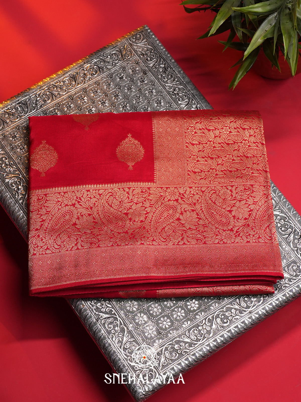 Red Banaras Saree