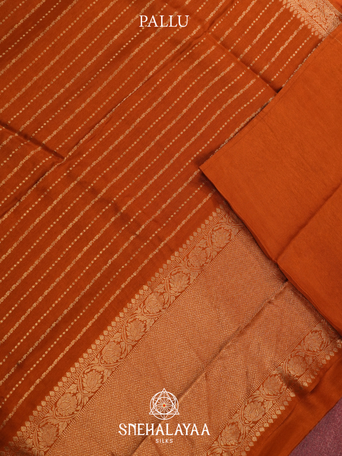 Orange Banaras Saree
