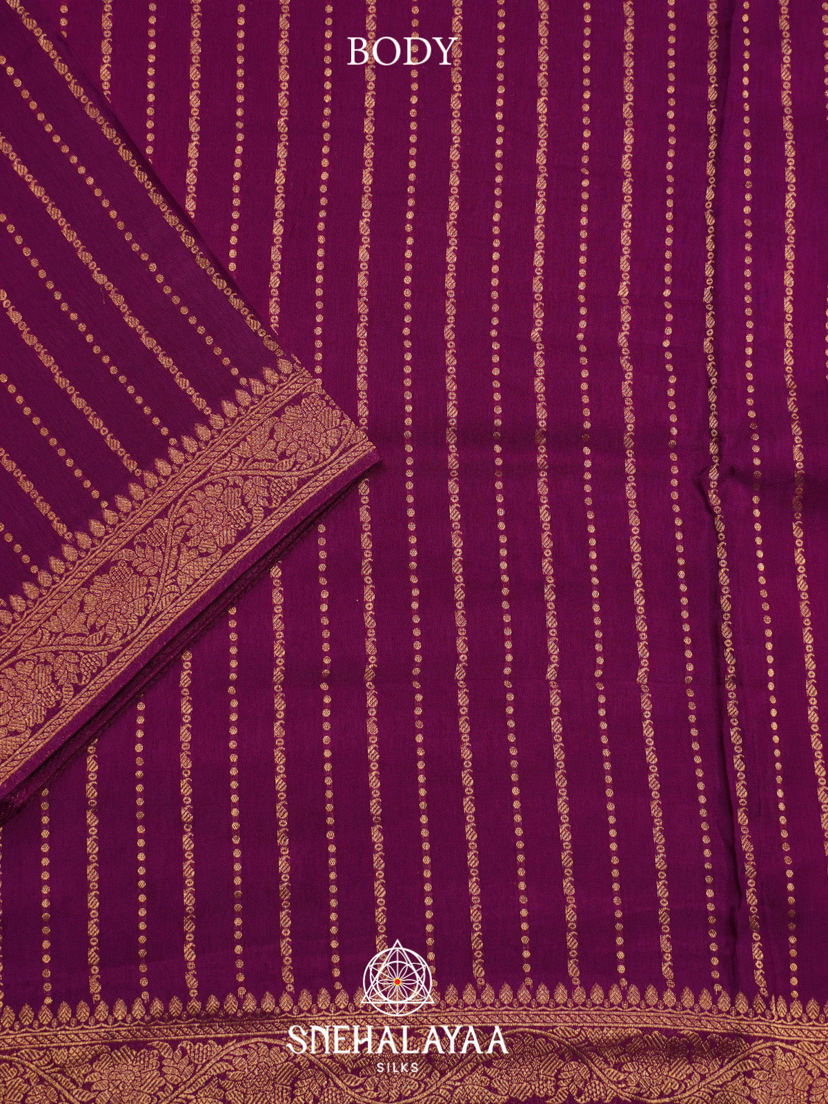 Magenta Banaras Saree