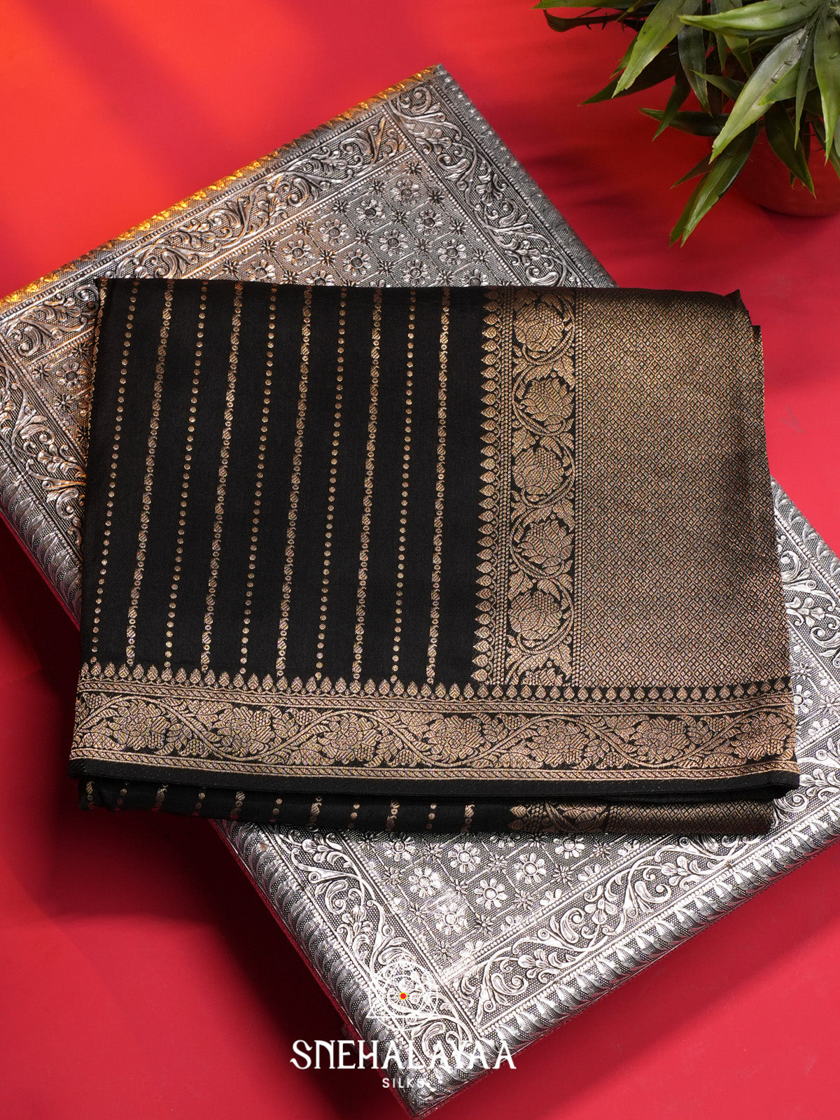 Black Banaras Saree