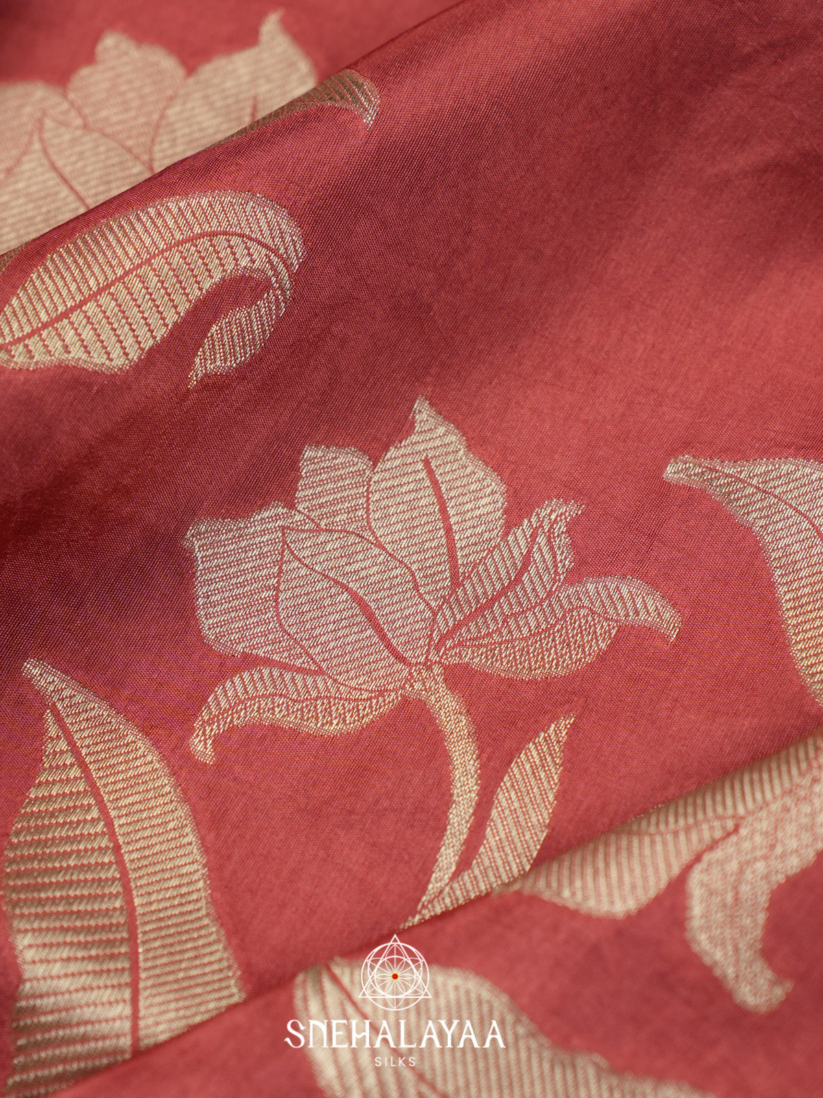 Peach Dola Saree