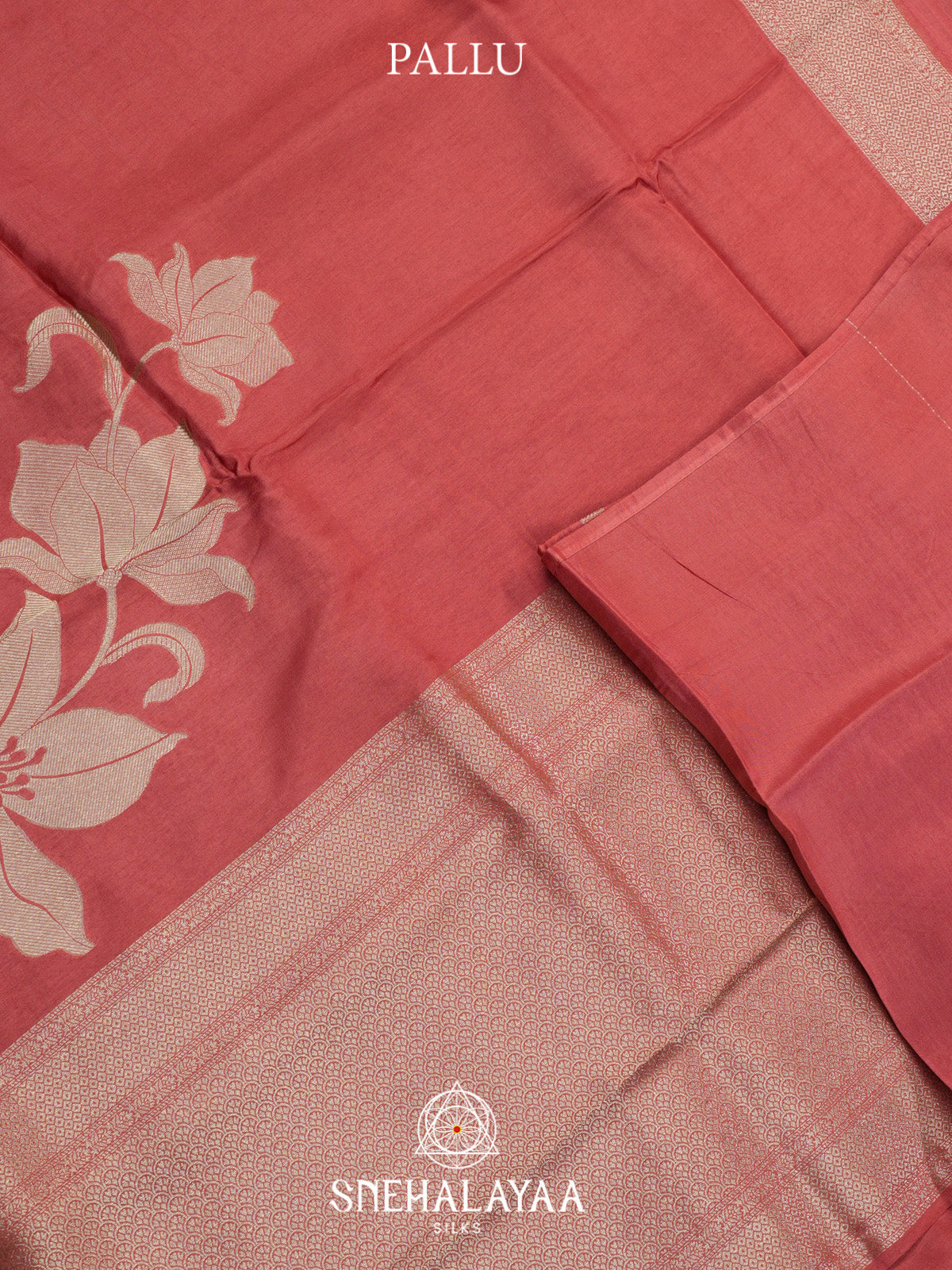 Peach Dola Saree