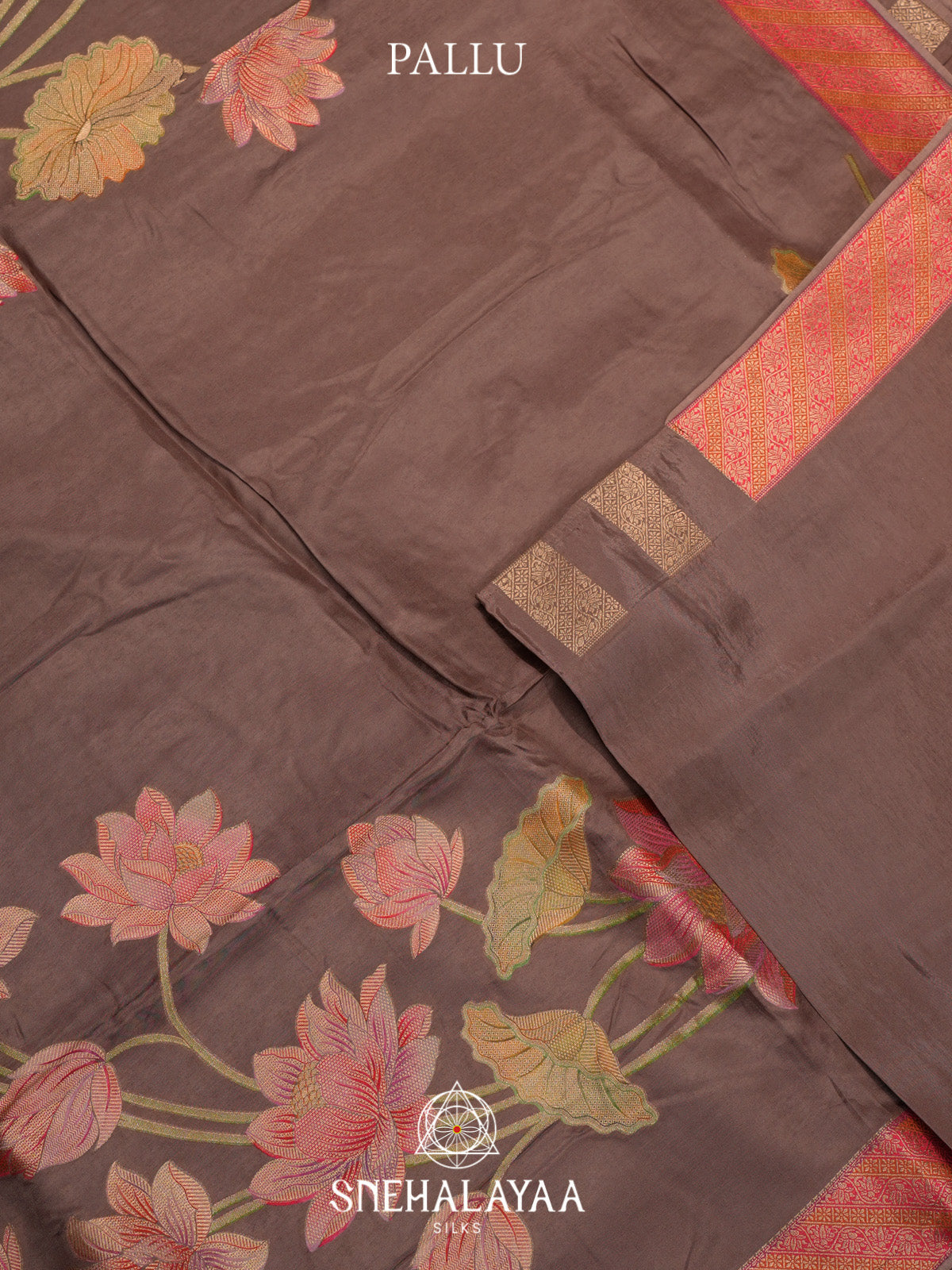 Brown Dola Saree