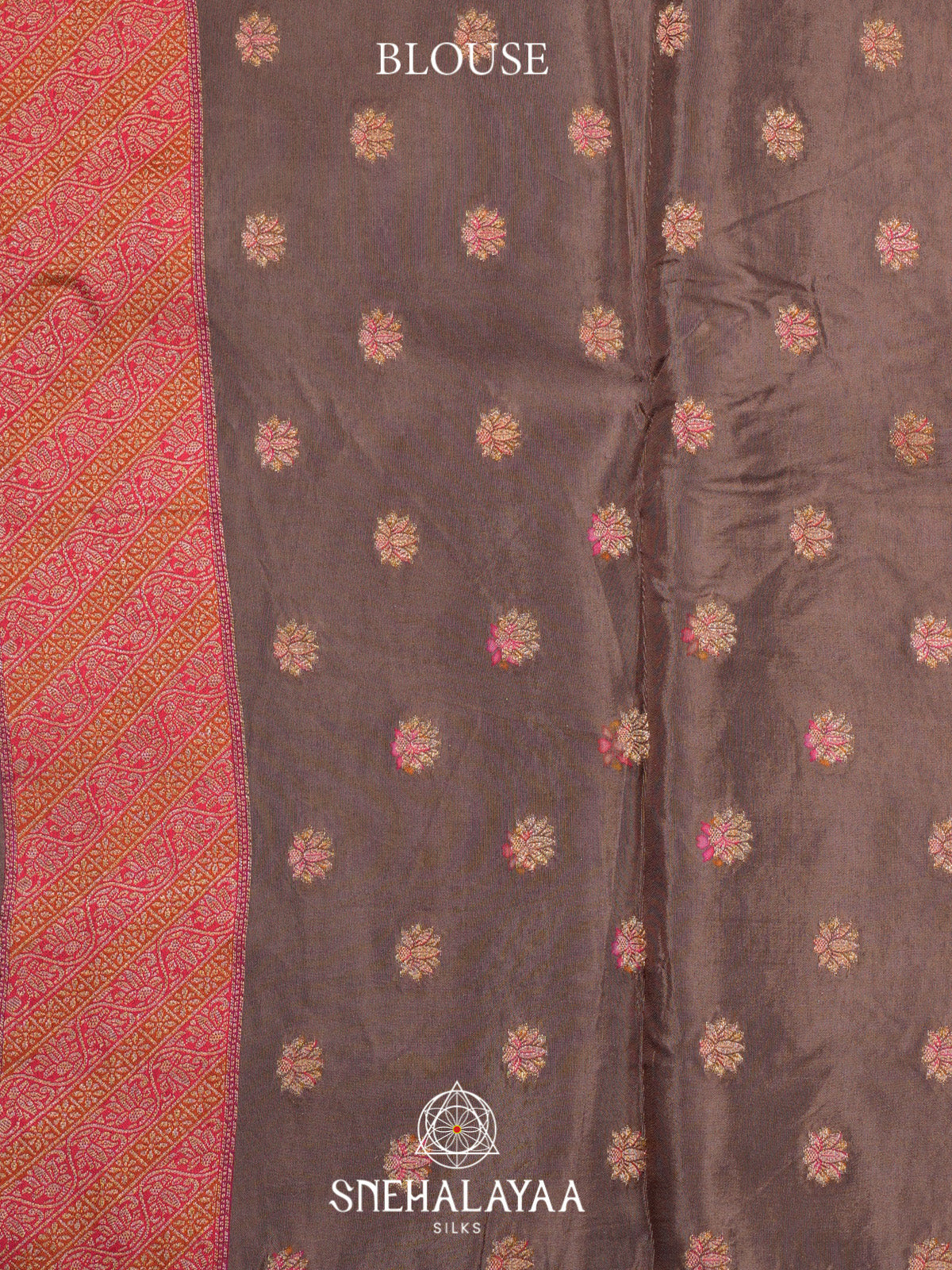 Brown Dola Saree