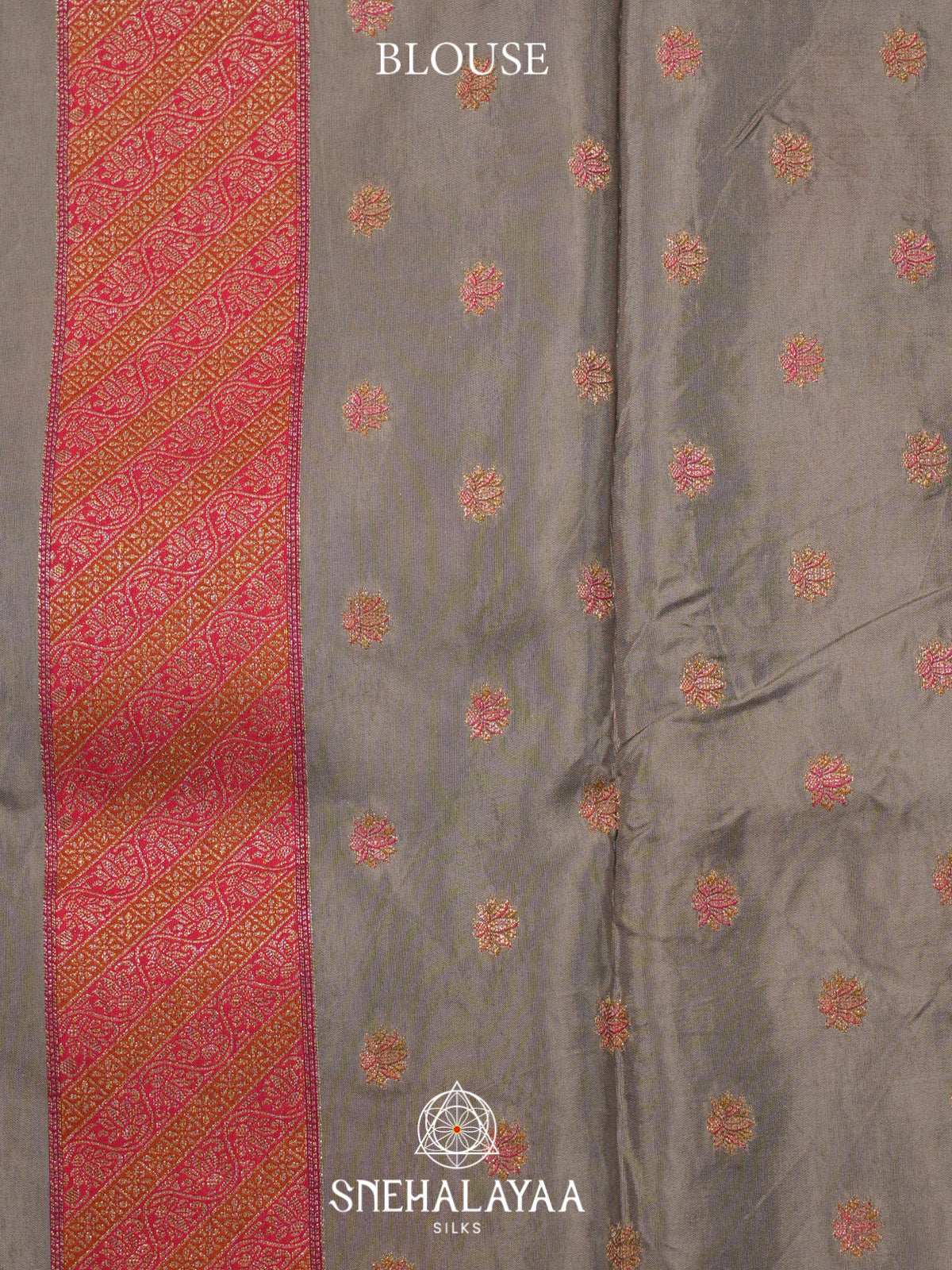 Beige Gold Dola Saree