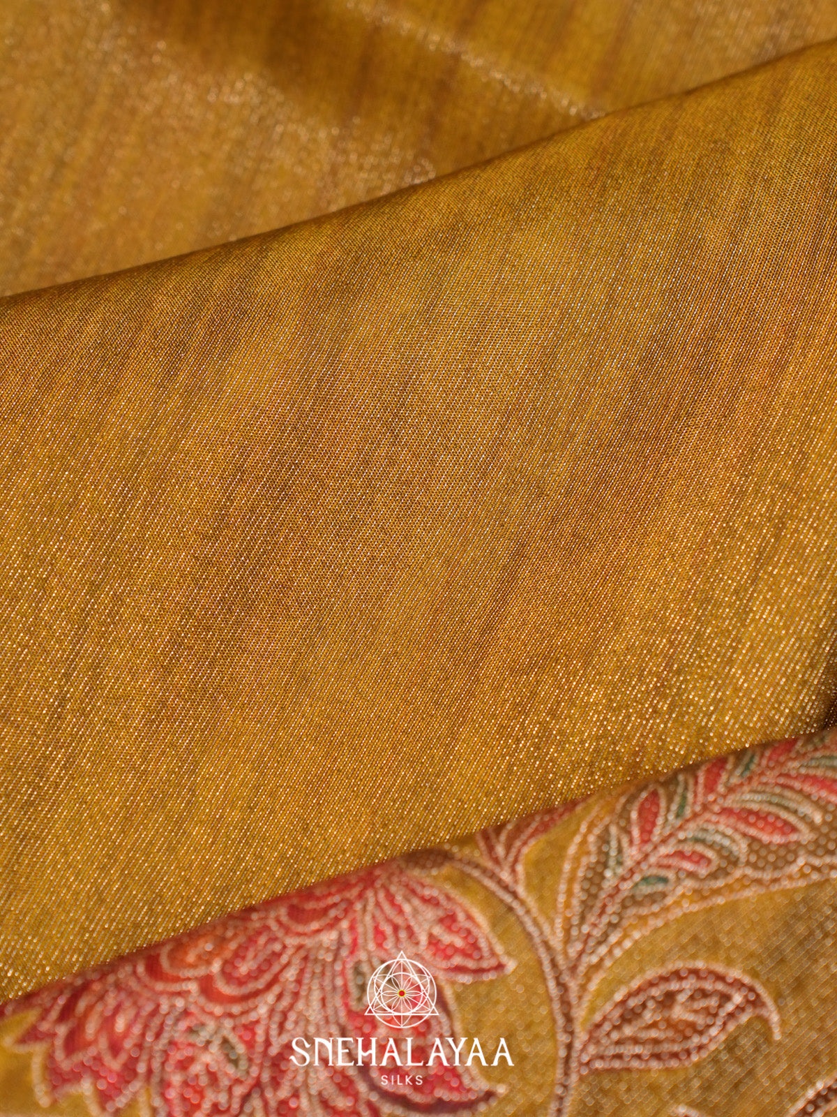 Yellow Dola Saree