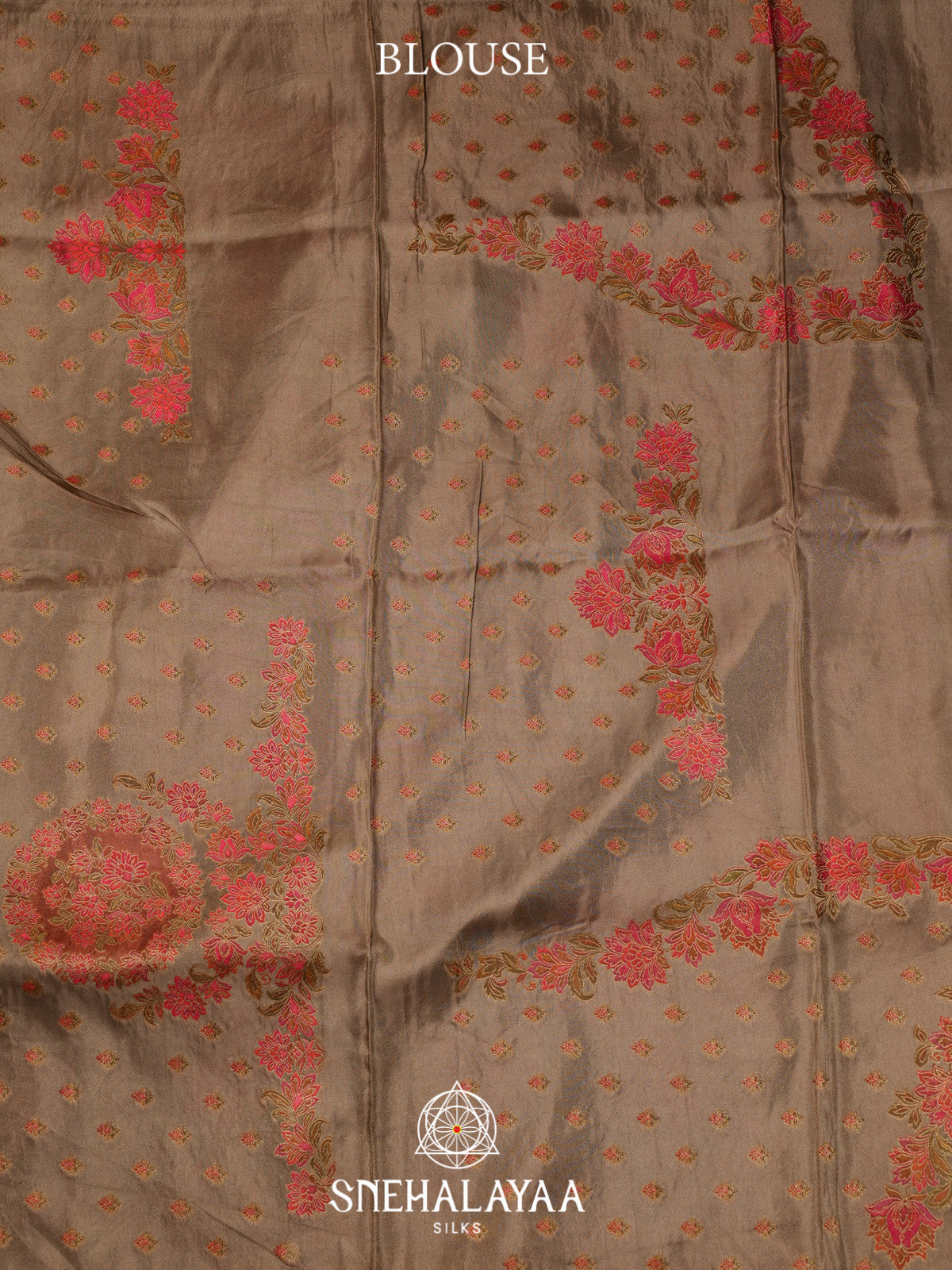 Beige Gold Dola Saree
