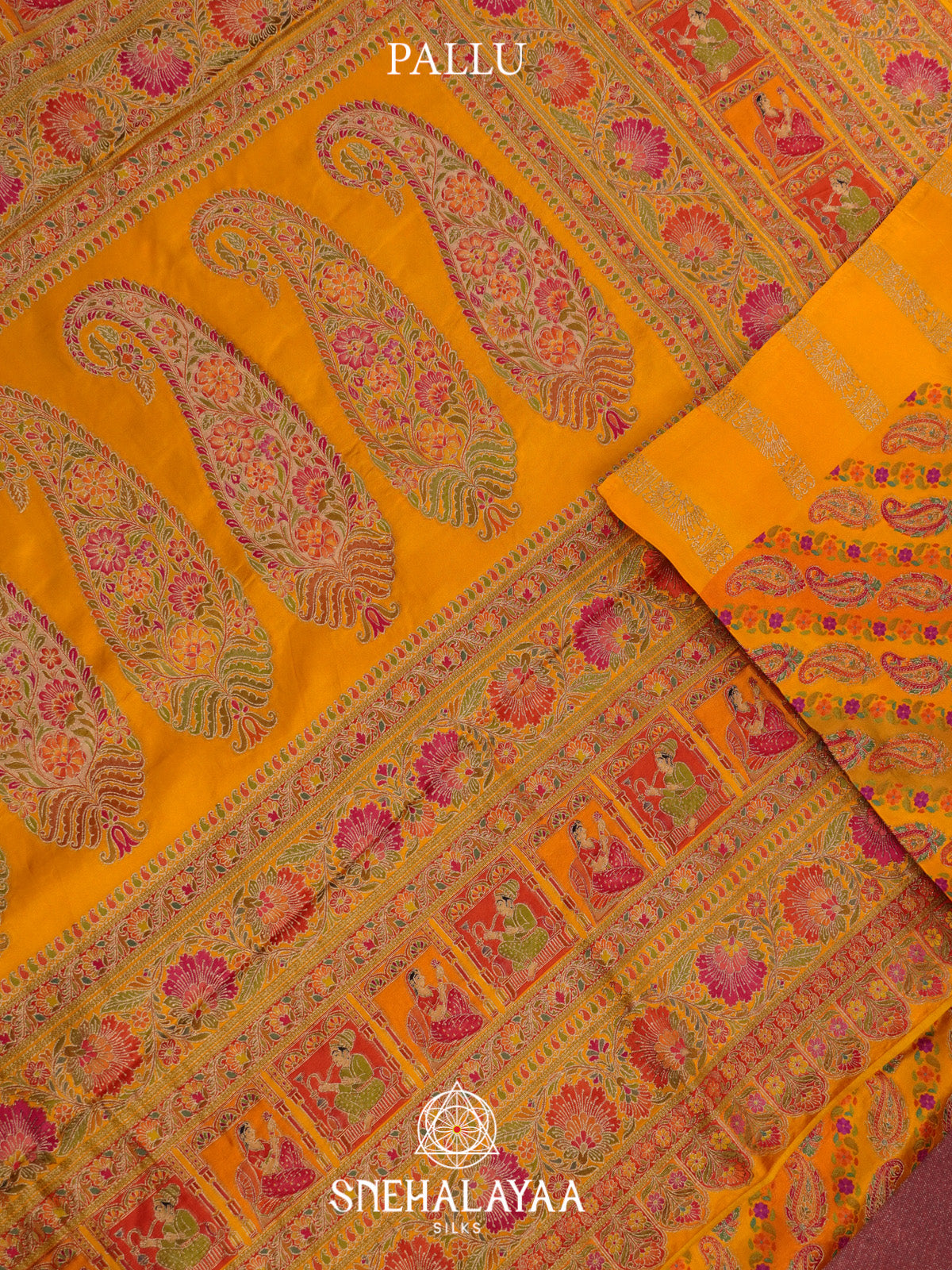 Orange Banaras Saree