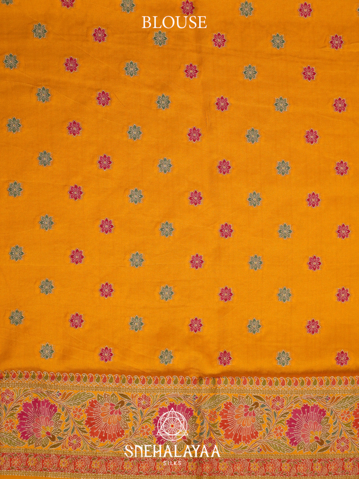 Orange Banaras Saree