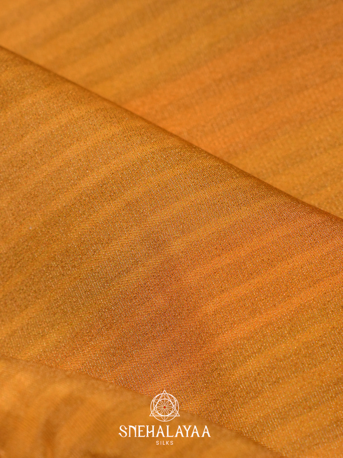 Mango Yellow Dola Saree