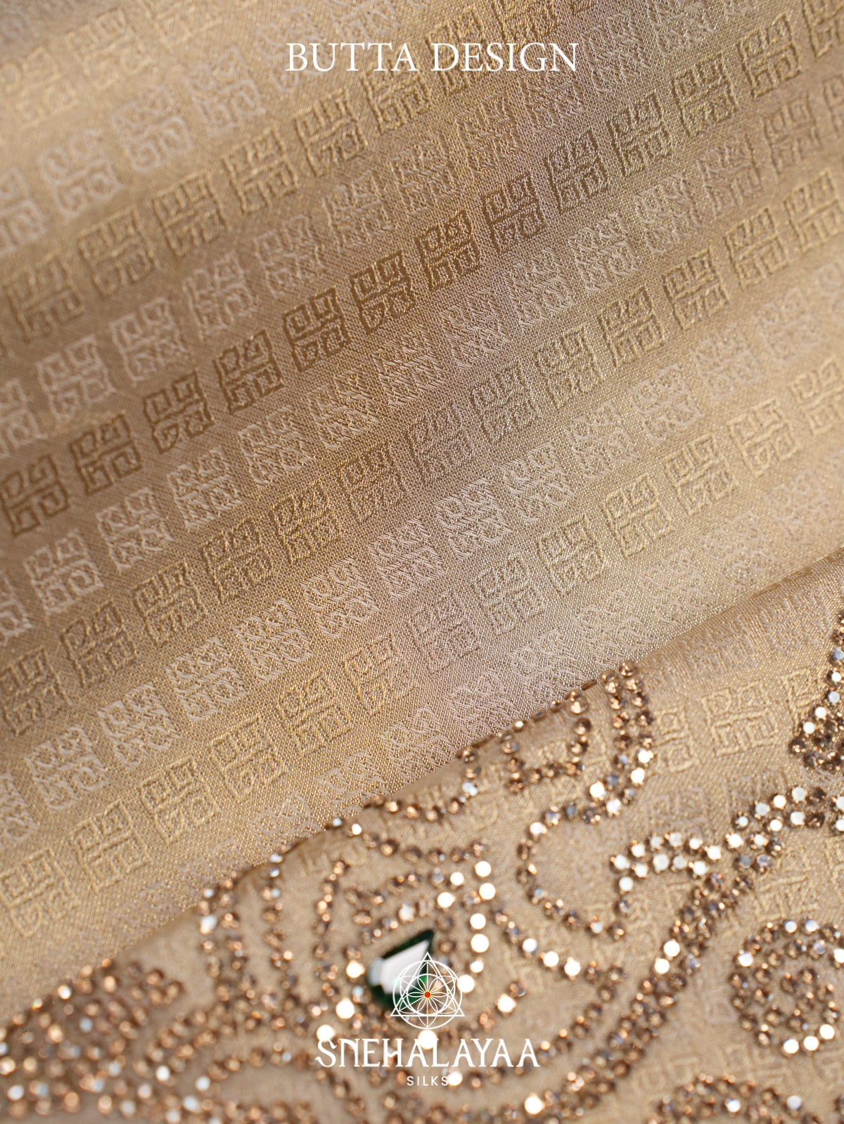 Cream Designer Saree