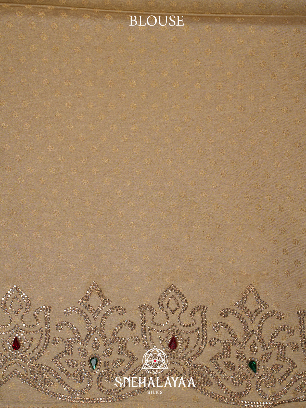 Cream Designer Saree