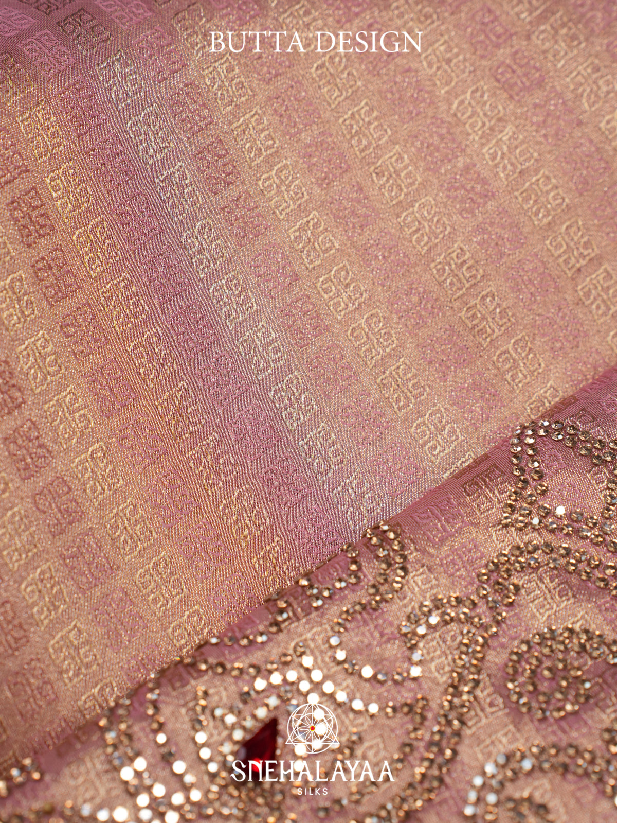 Rose Pink Designer Saree