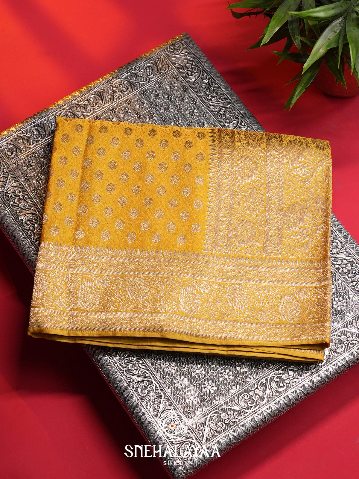Yellow Banaras Saree