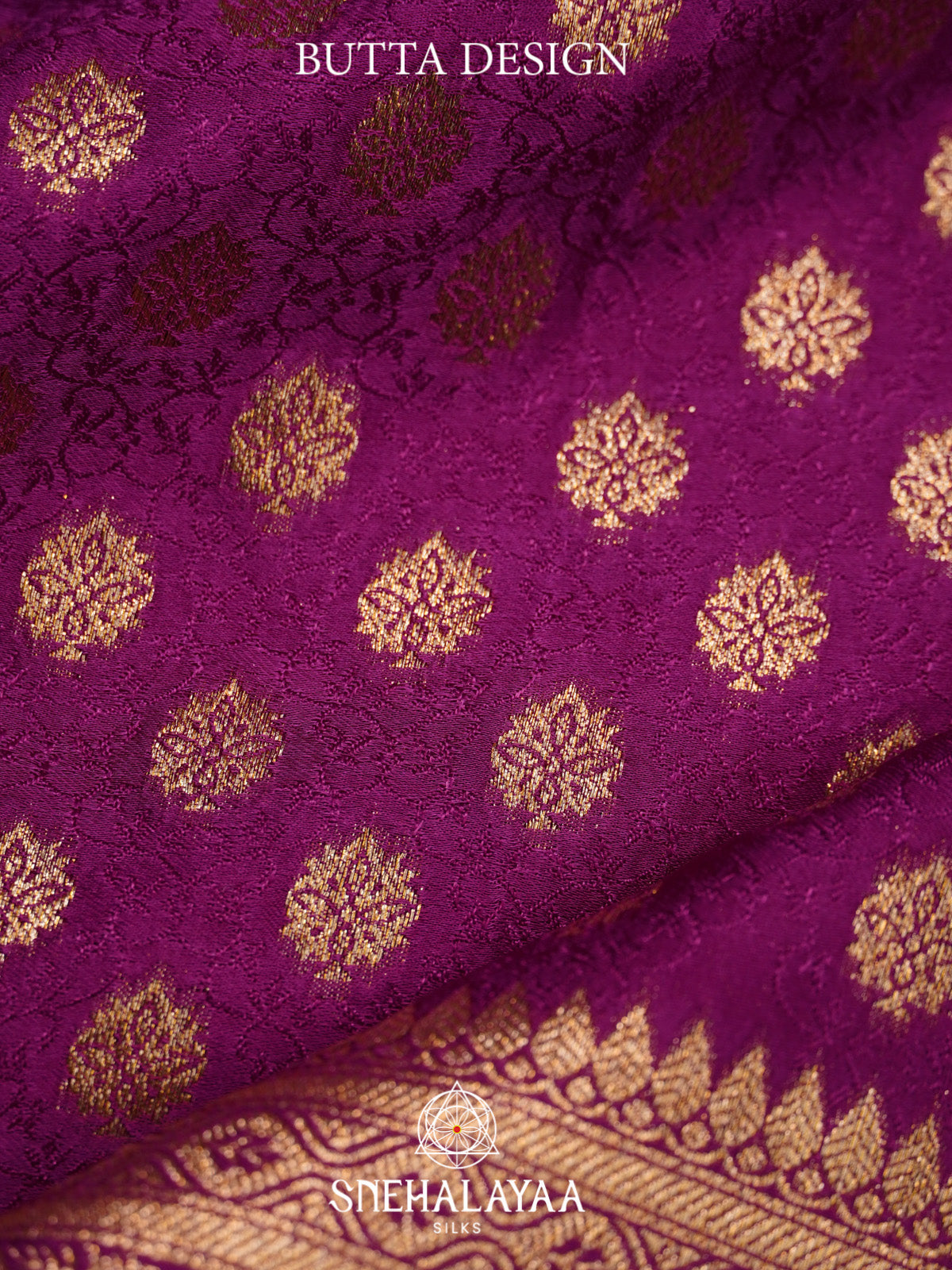 Magenta Banaras Saree