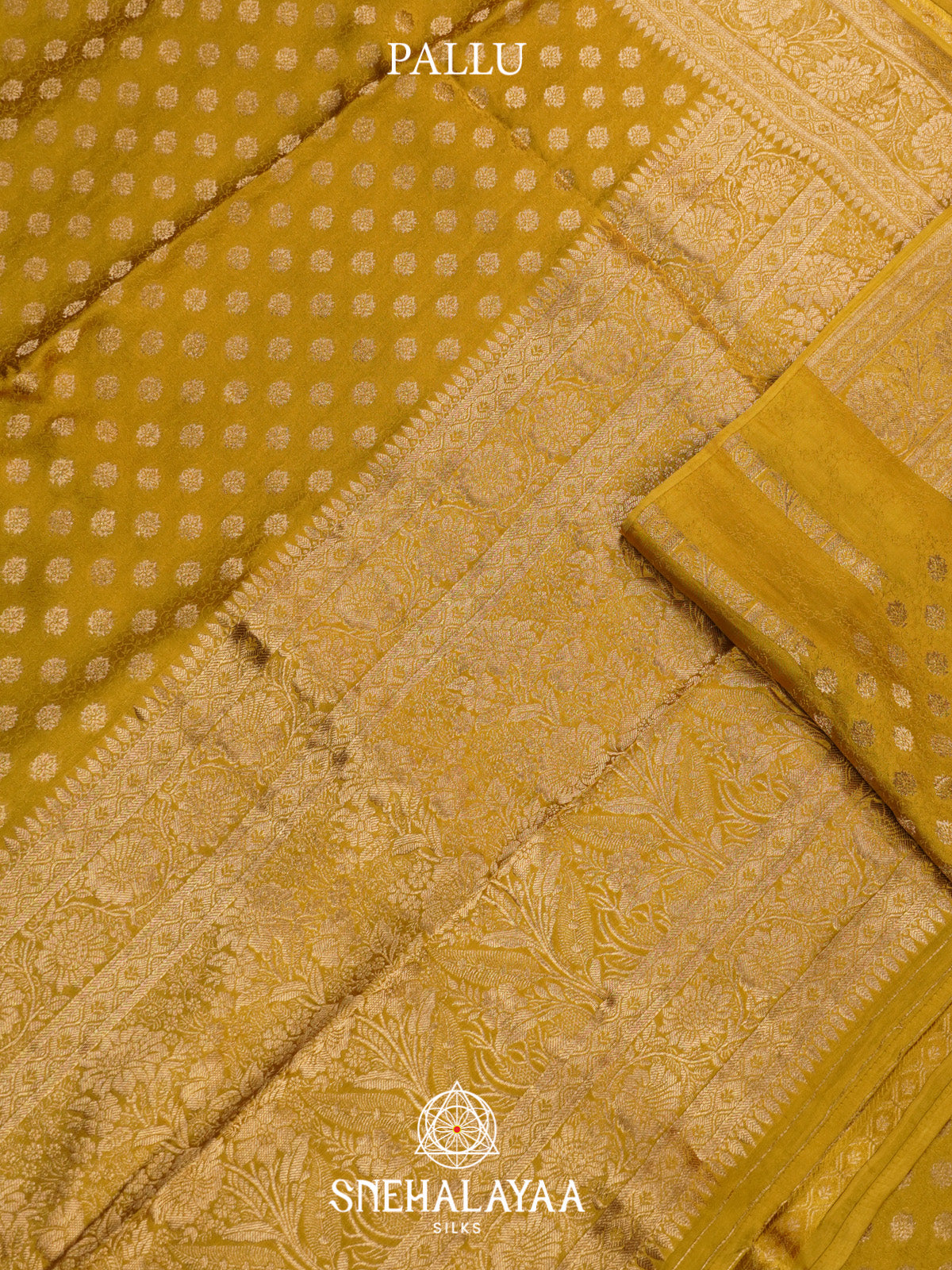 Lemon Yellow Banaras Saree