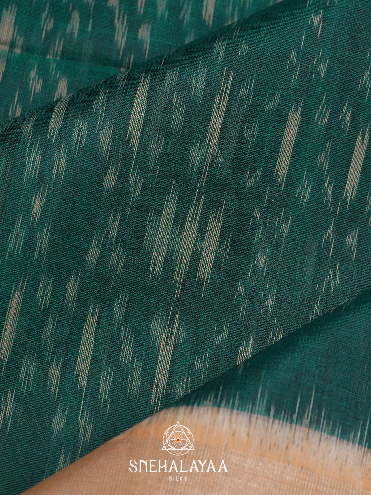 Green Ikat Silk Cotton Saree