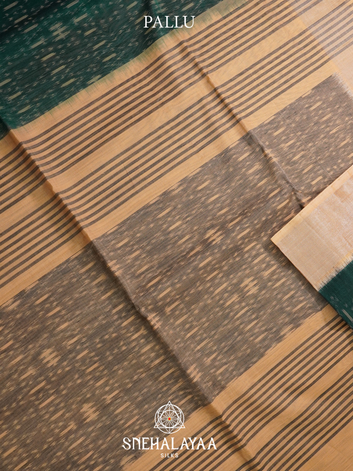 Green Ikat Silk Cotton Saree