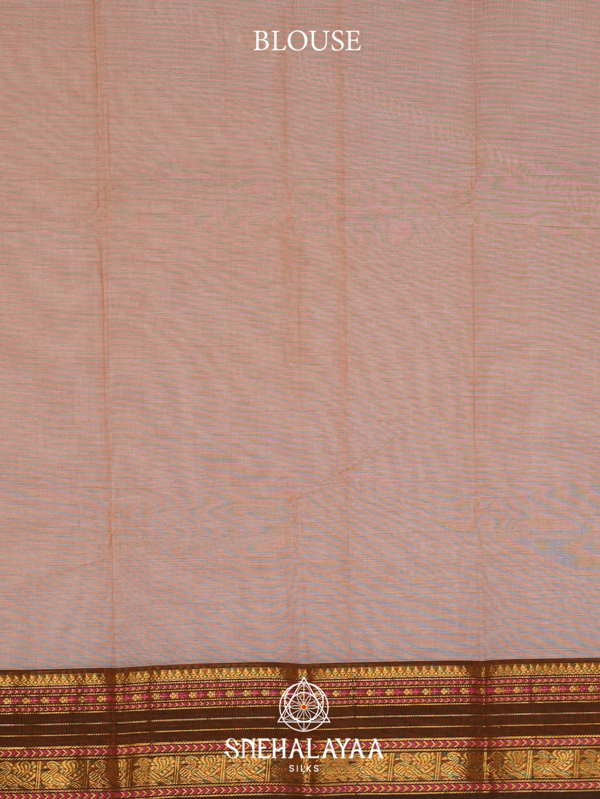 Beige  Chettinad Cotton Saree
