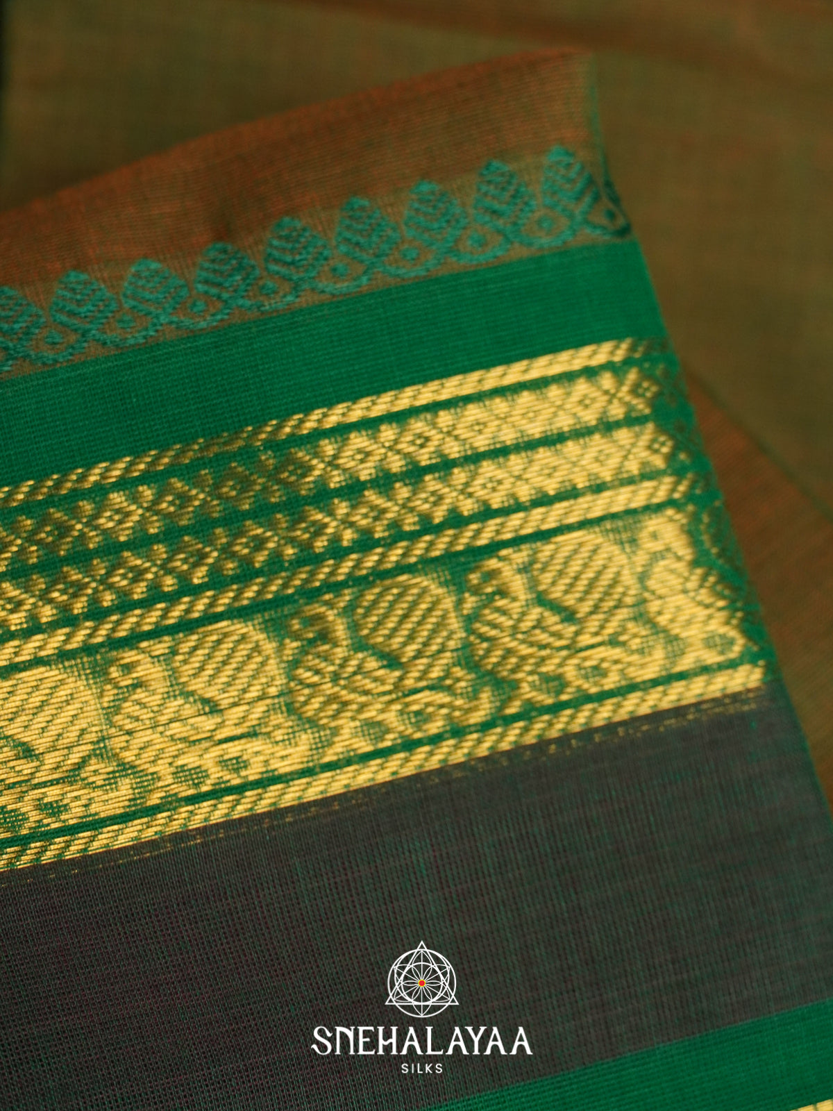 Brown Chettinad Cotton Saree
