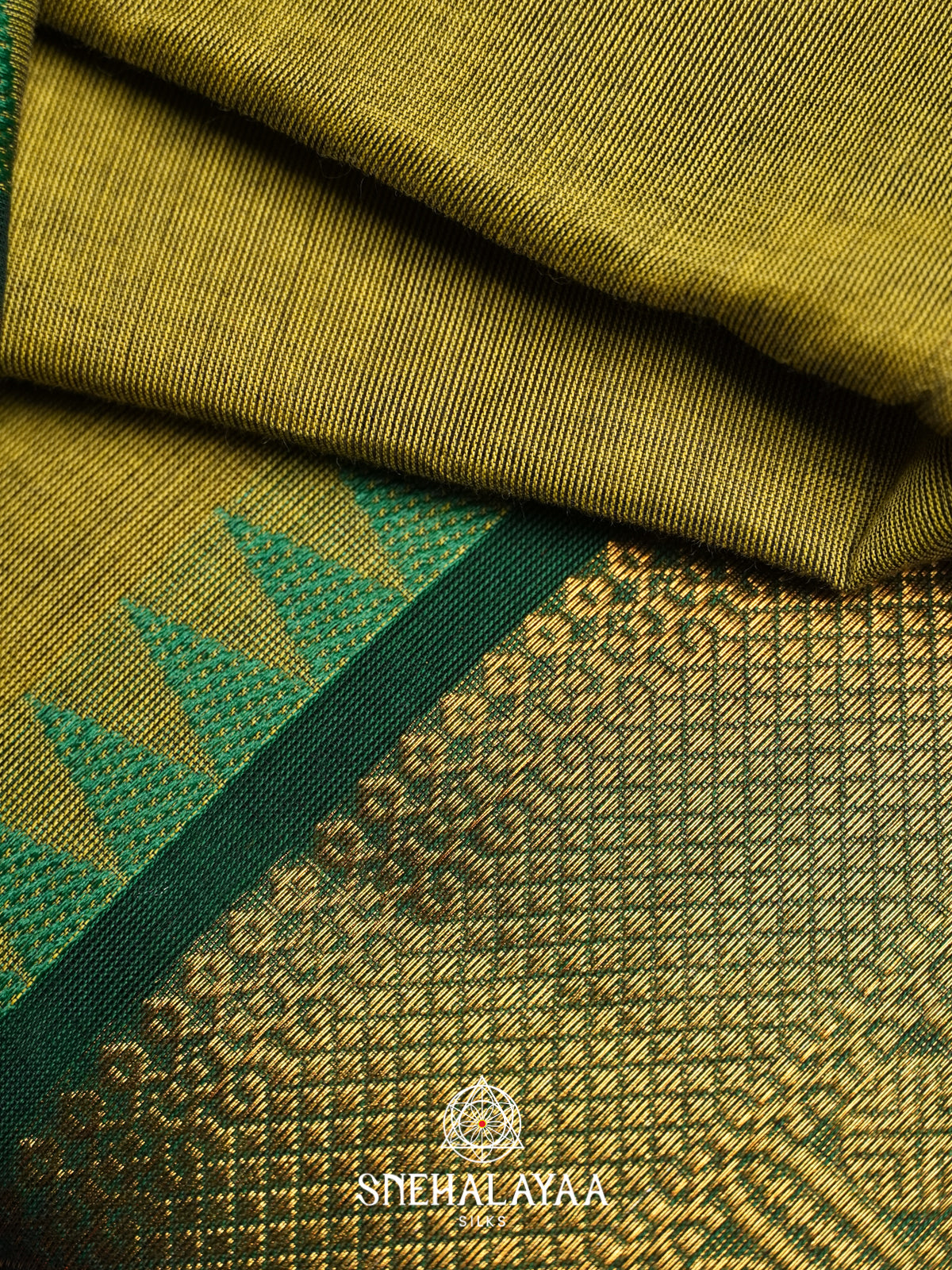 Mehendi Green Chettinad Cotton Saree