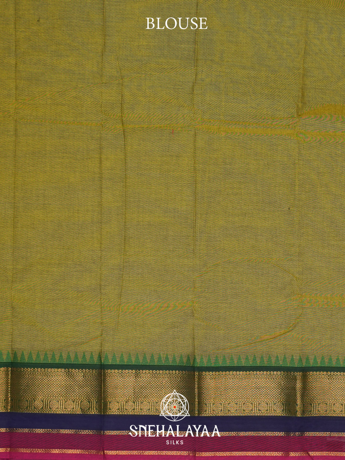 Mehendi Green Chettinad Cotton Saree