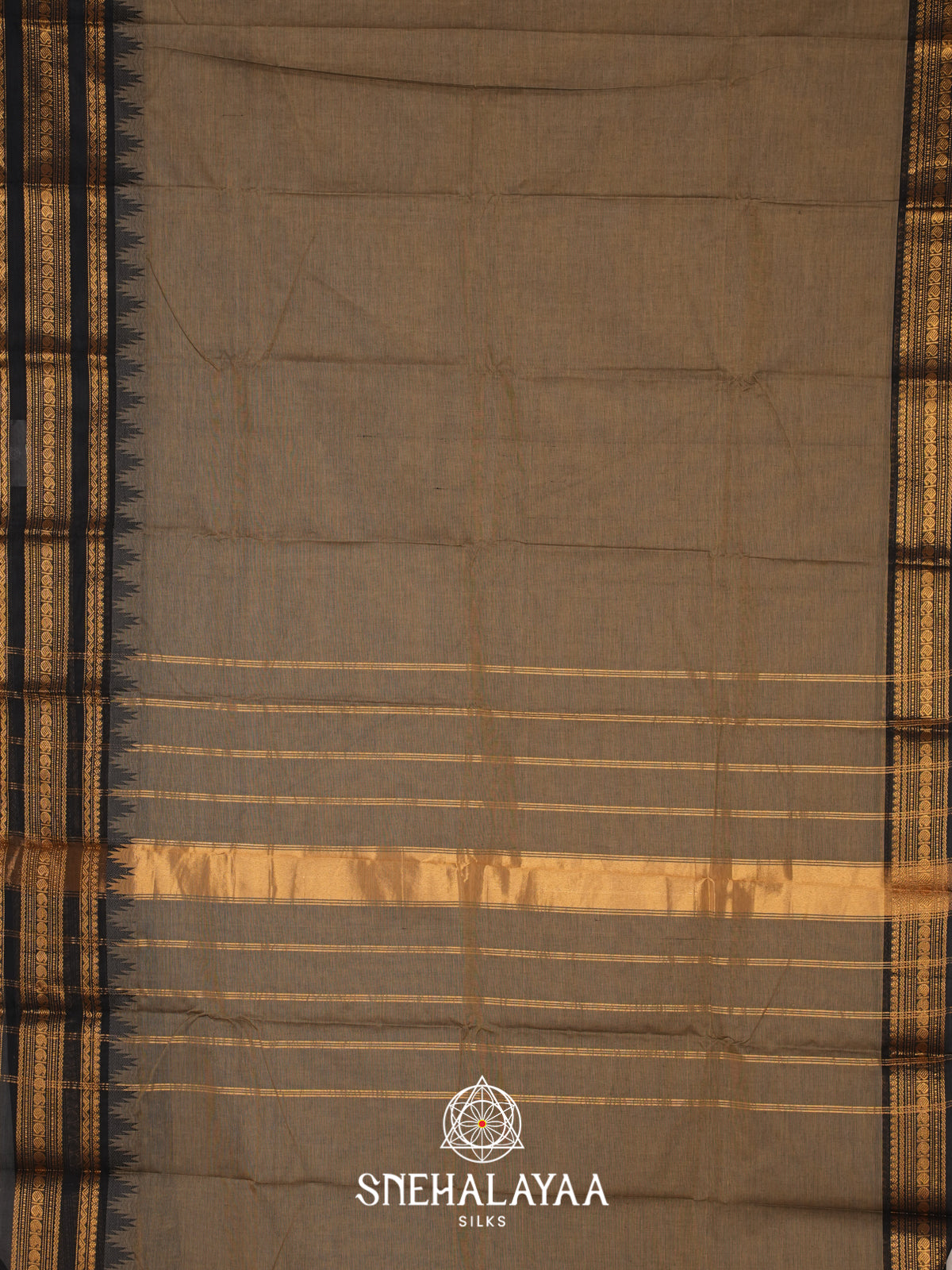 Brown Chettinad Cotton Saree