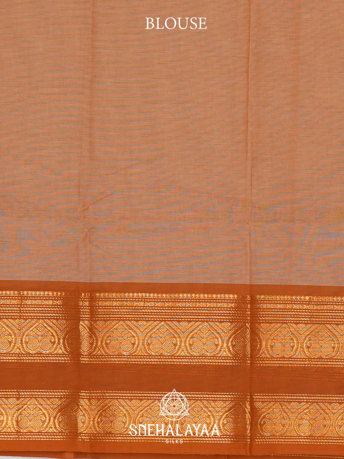 Copper Orange Chettinad Cotton Saree
