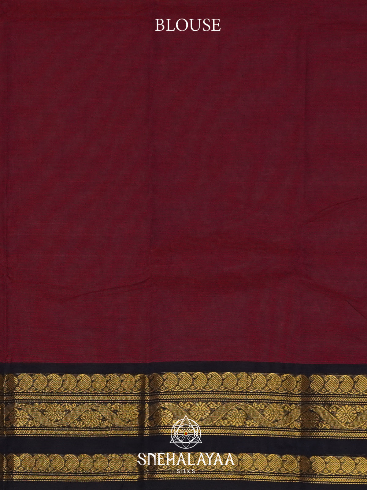 Maroon Chettinad Cotton Saree