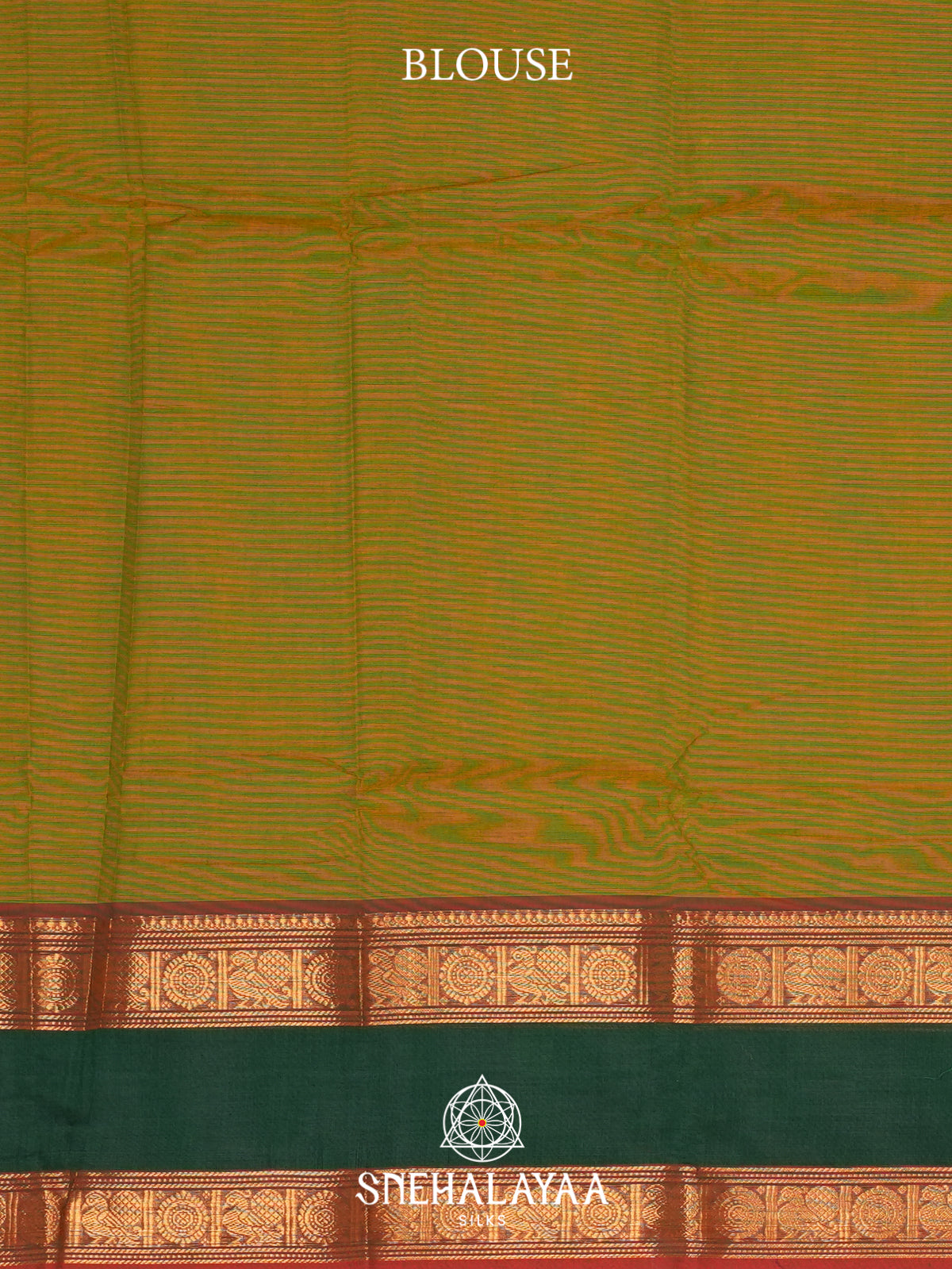 Mehendi Green Chettinad Cotton Saree