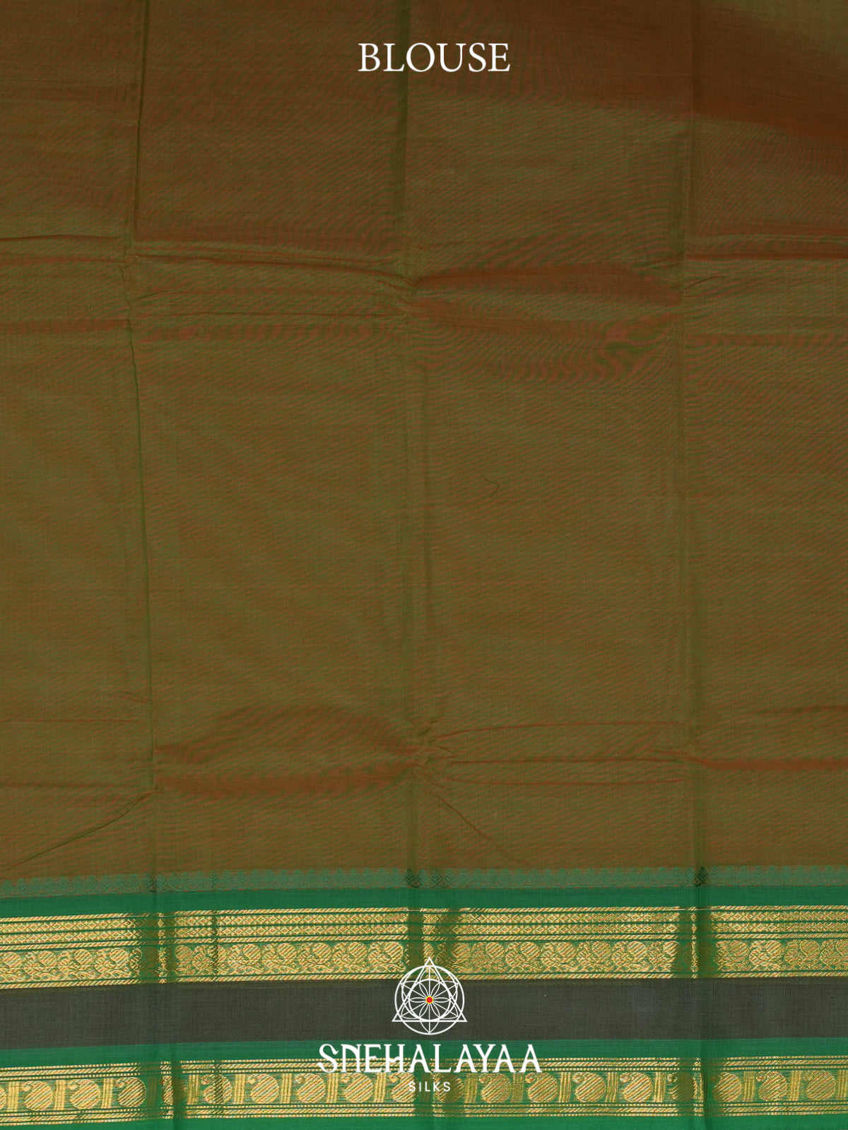 Mehendi Brown Chettinad Cotton Saree