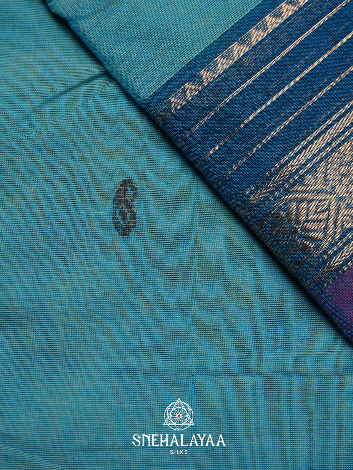 Blue Chettinad Cotton Saree