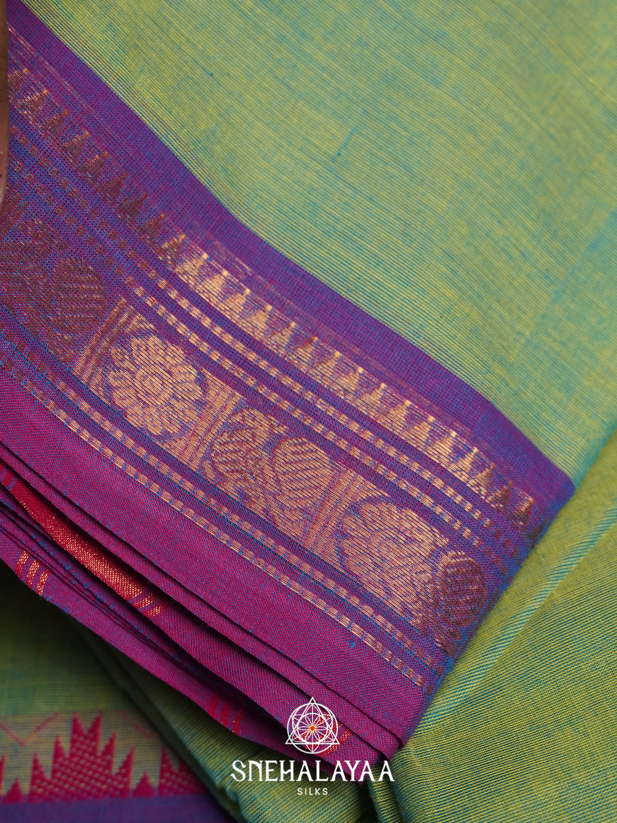 Green Chettinad Cotton Saree