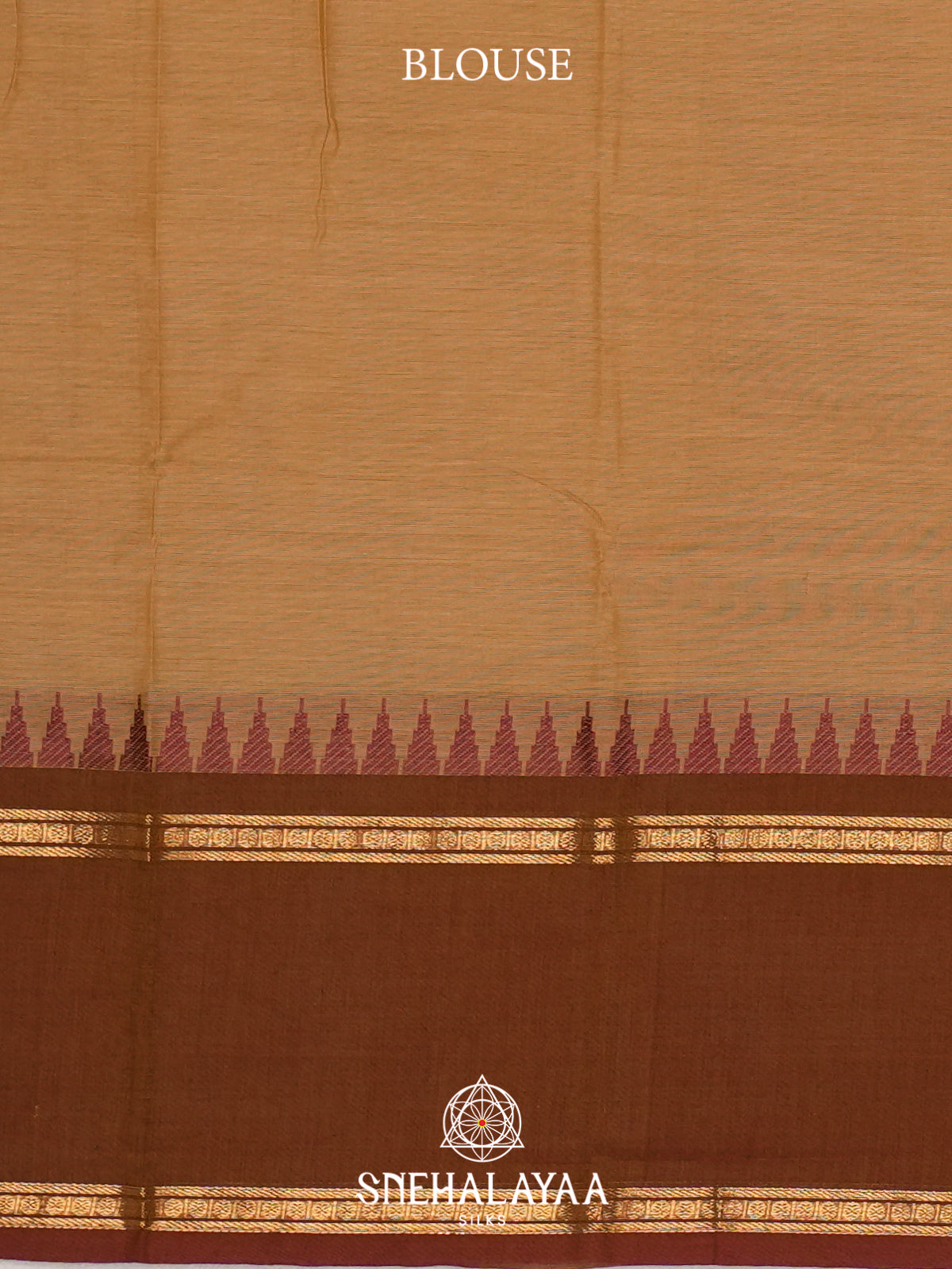 Burnt Orange  Chettinad Cotton Saree