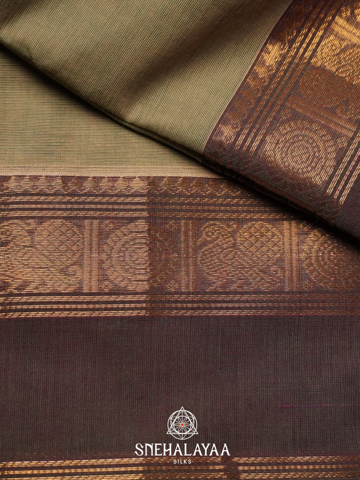 Brown Chettinad Cotton Saree