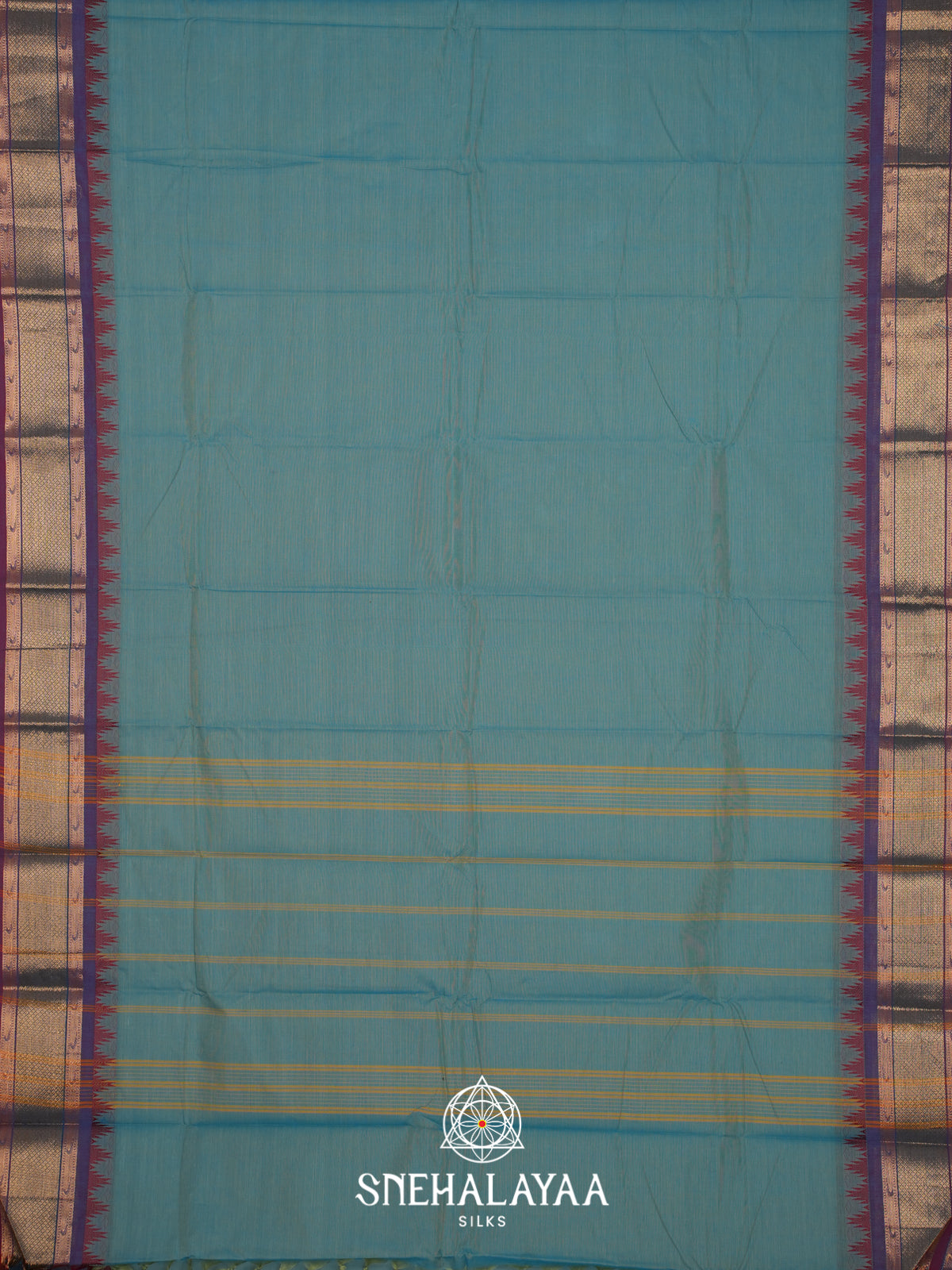 Blue Chettinad Cotton Saree