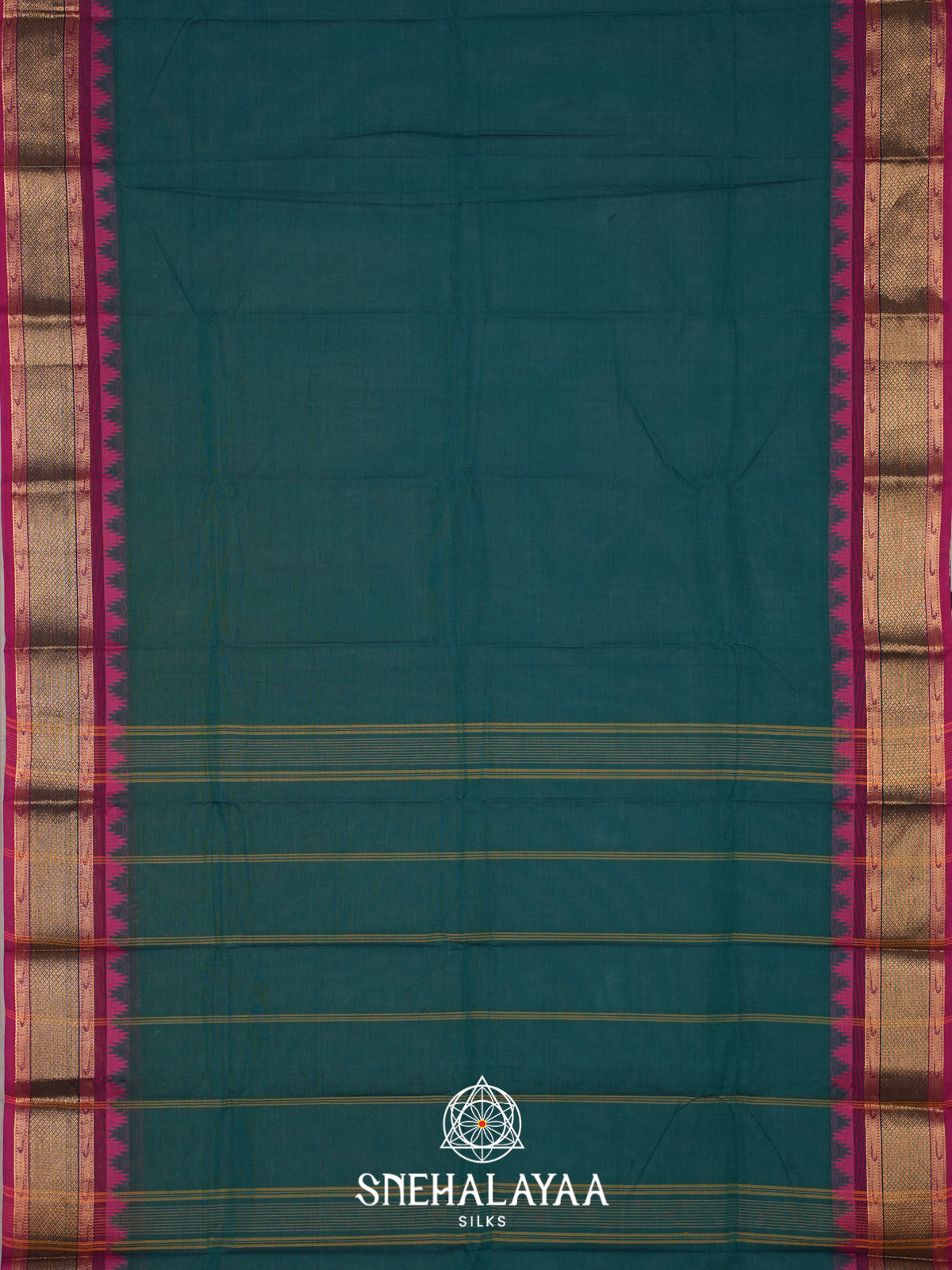 Blue Chettinad Cotton Saree