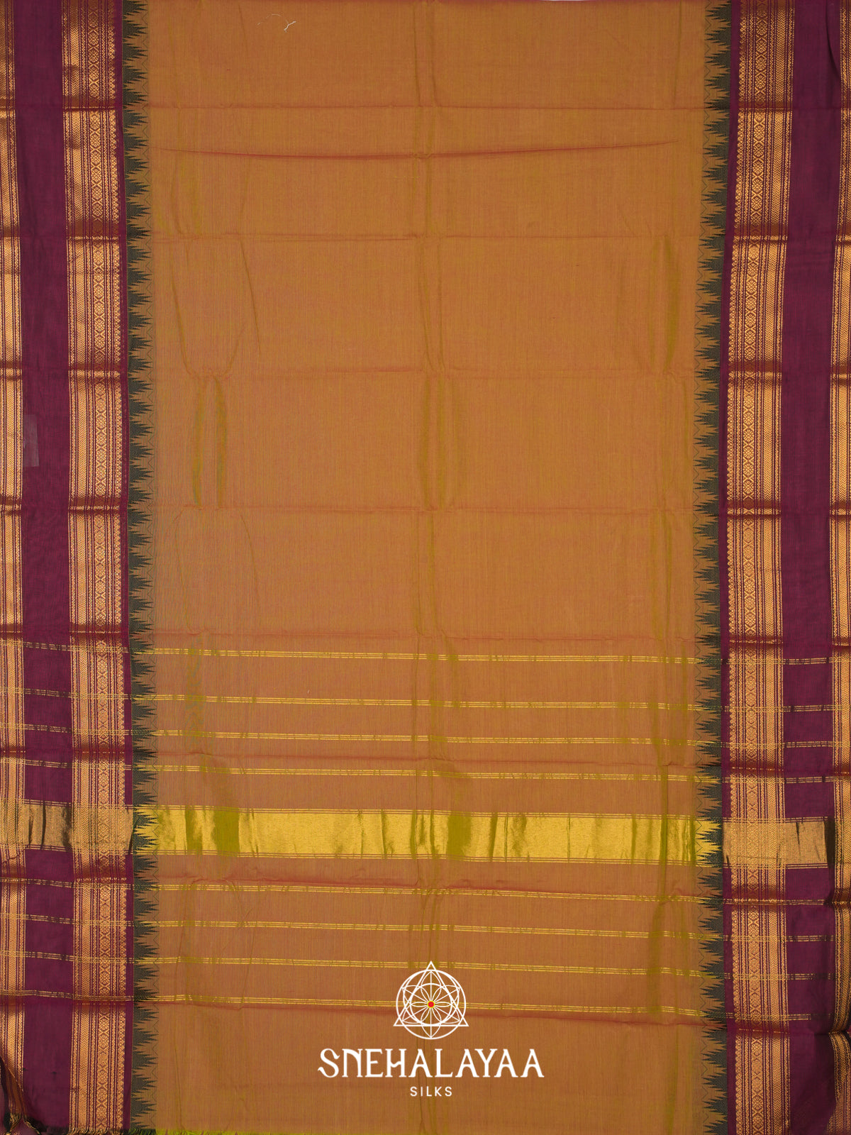 Brown Chettinad Cotton Saree
