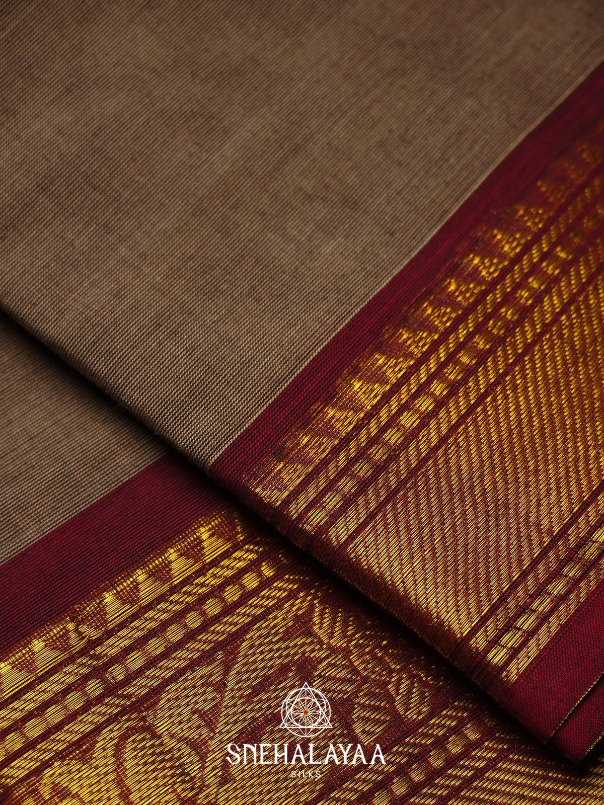 Grey Chettinad Cotton Saree