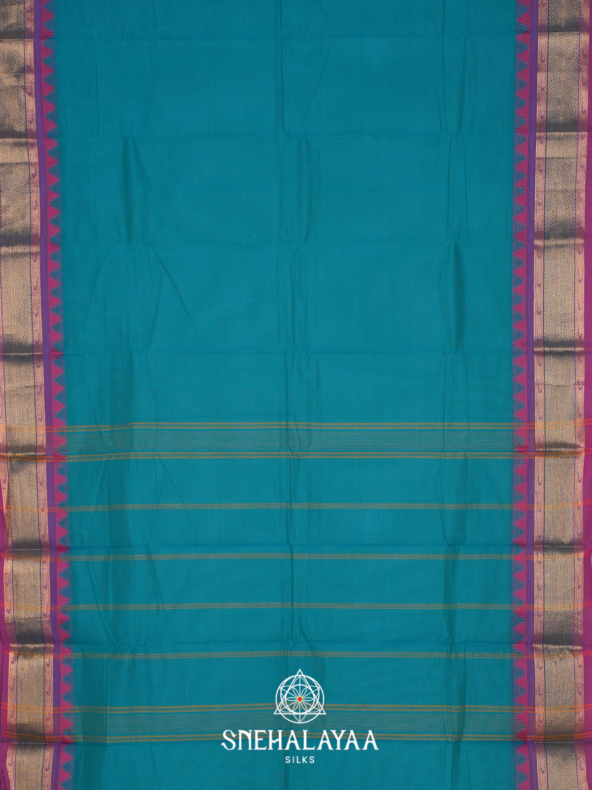 Blue Chettinad Cotton Saree