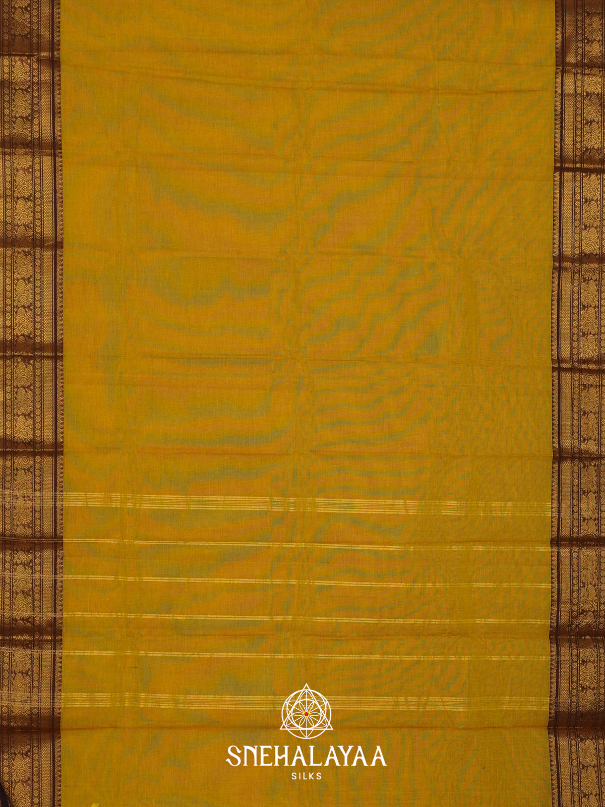 Golden Yellow Chettinad Cotton Saree