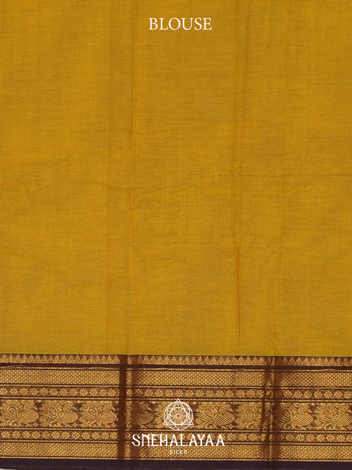 Golden Yellow Chettinad Cotton Saree
